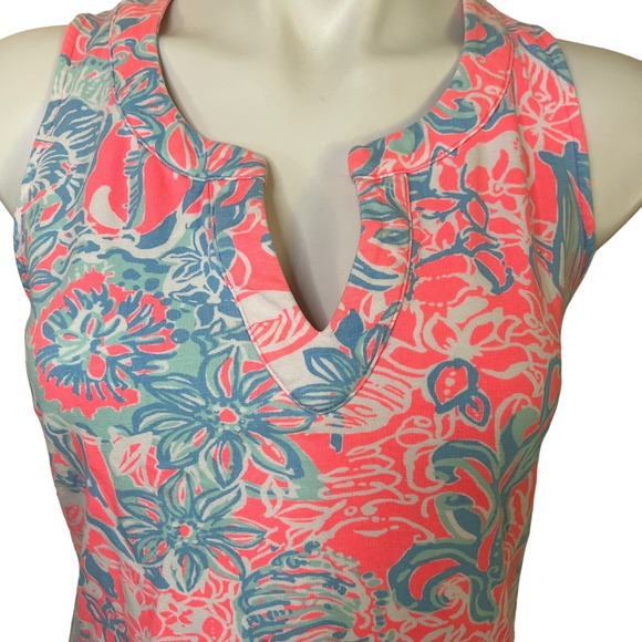Lilly Pulitzer Summer Siren Pink Floral Estrada Mini Shift Dress | Size Small - Picture 6 of 10